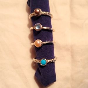 Sterling Stack Rings